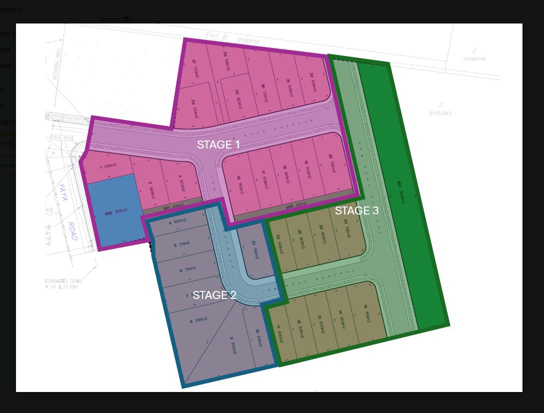 Proposed Agnes Water residential subdivision site plan