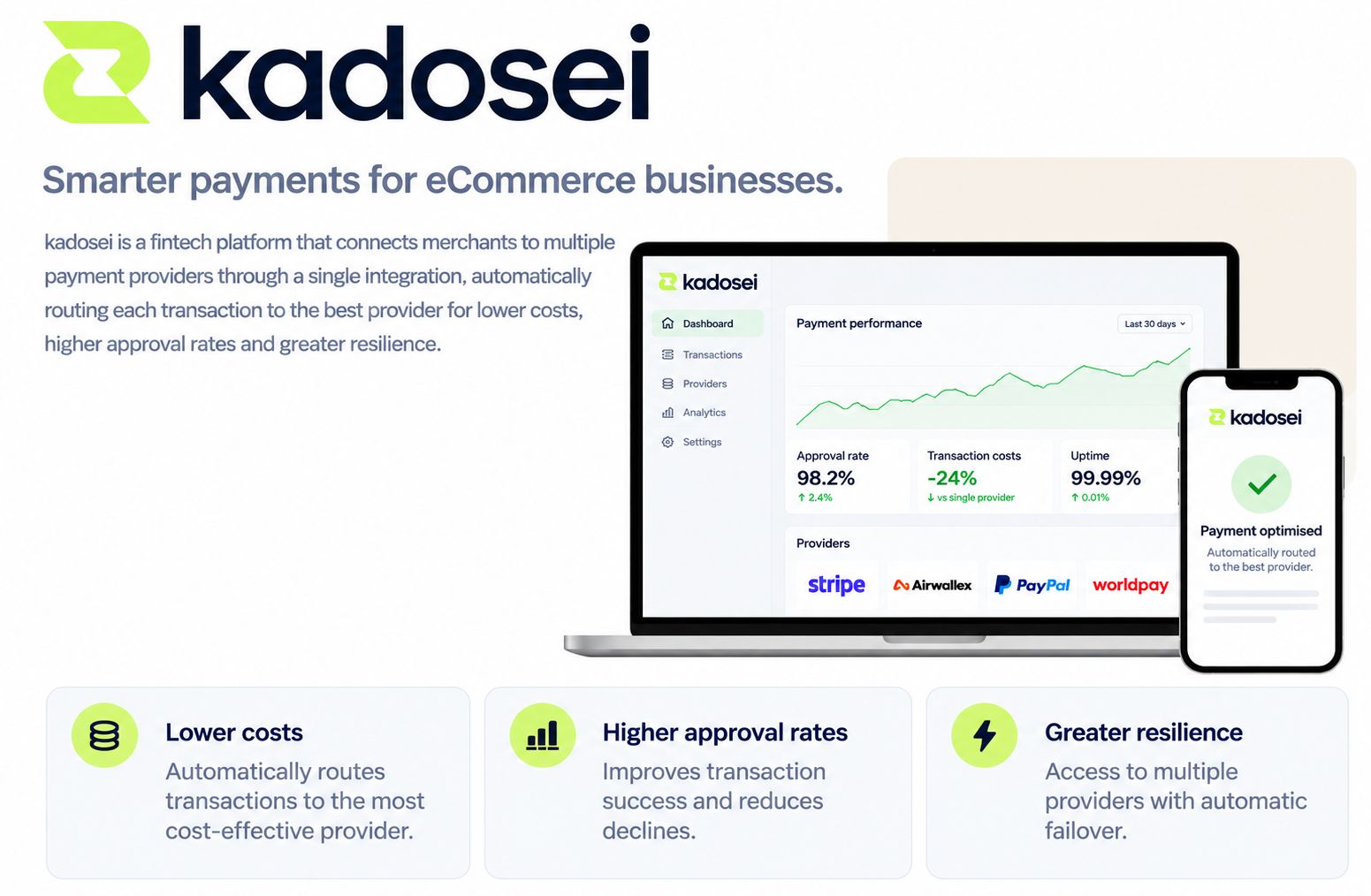Kadosei payments platform overview